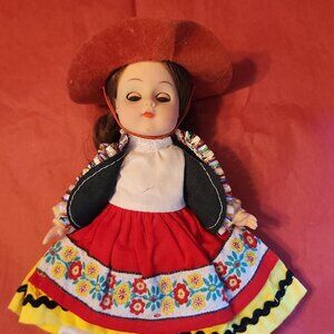 Vintage Vogue Ginny Mexican doll.  1977.  Made in Hong Kong.